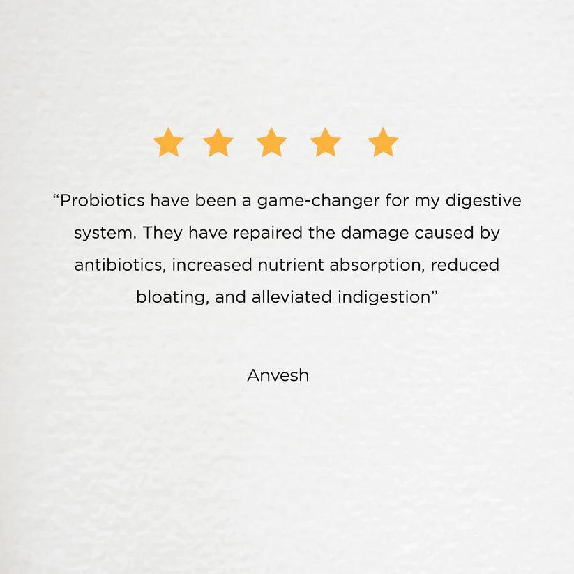 ZEROHARM Multivitamins + Probiotics Capsule With A, B , D & E Vitamins, Prebiotics for Energy, Gut Health, Digestion for Men & Women - 60 Veg Capsule