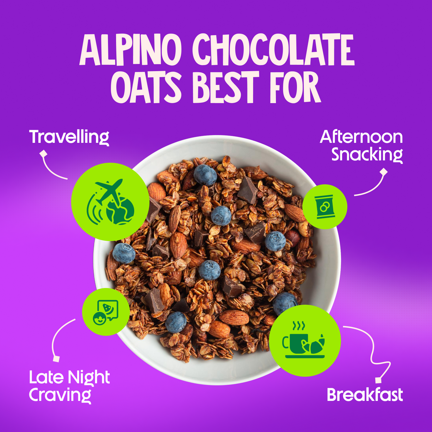 Alpino High Protein Super Oats Chocolate, 400 gm