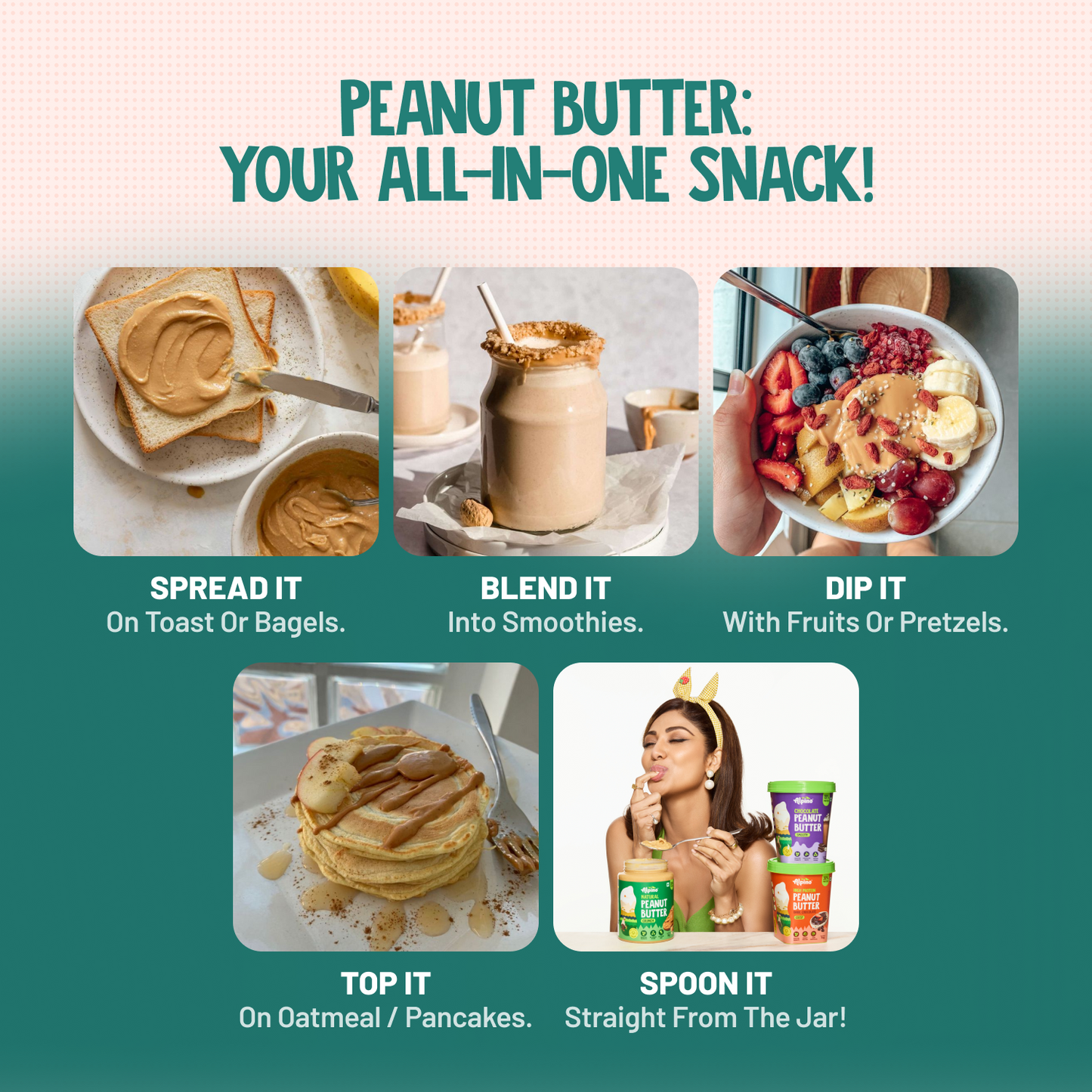 Alpino Organic Crunch Peanut Butter, 1 kg