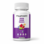 Fixuphealth Hair Skin Nails Supplement | Biotin Tablets for Hair Growth with Glutathione, Vitamin B12 & Pomegranate Extract | Hair Vitamins for Men & Women | Healthy Hair, Skin & Nails | 60 Tablets