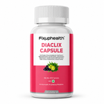 Fixuphealth Diaclix Diabetes Care Capsules | Gudmar, Jamun, Karela, Neem, Vijaysar & Guduchi Extracts | Helps Manage Blood Sugar Levels, Glucose, Metabolic Wellness & Daily Vitality | 60 Capsules