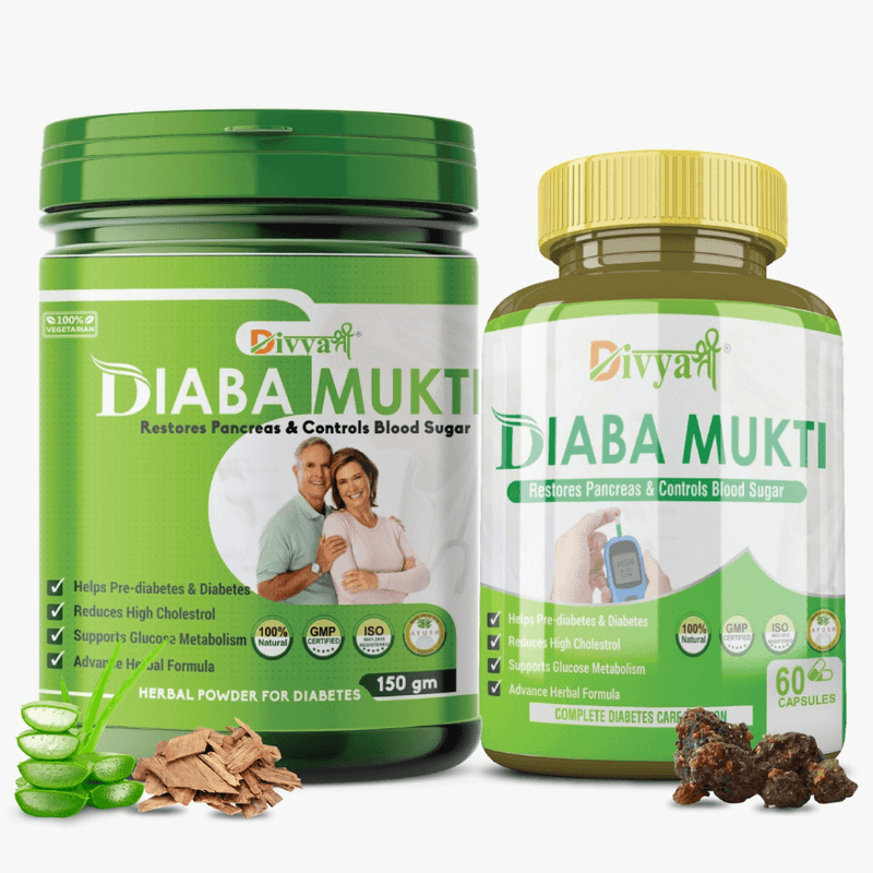 Divya Shree Diaba Mukti Capsule and Powder Kit