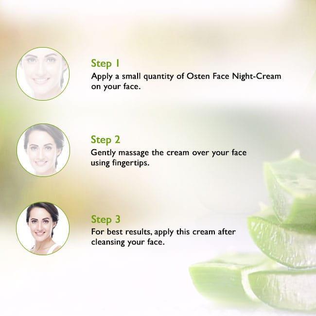 Deemark Osten Night cream for smooth & glowing skin and Reduce wrinkles - 50g