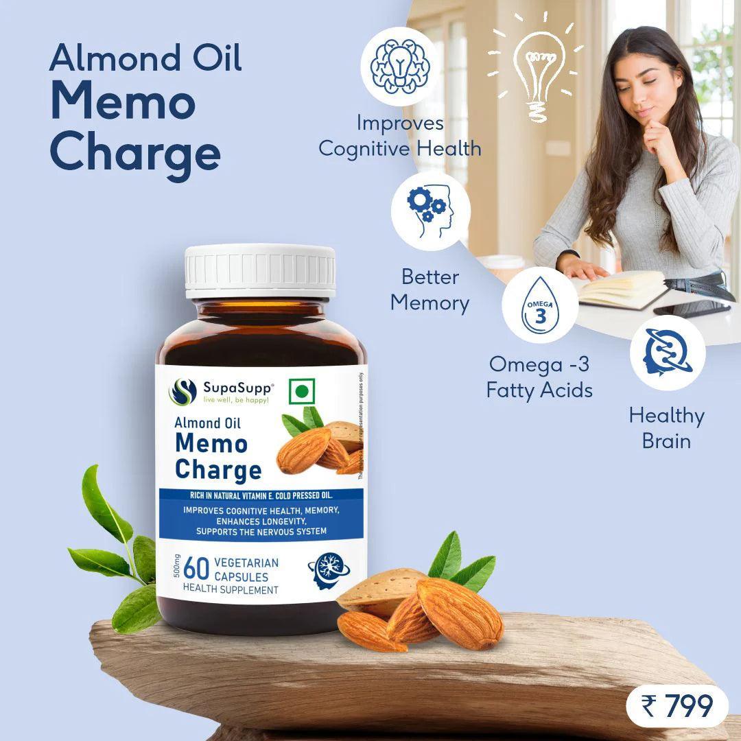 Sri Sri Tattva Supasupp Almond Oil Vegetarian Capsule - 60 Vegetarian Capsule