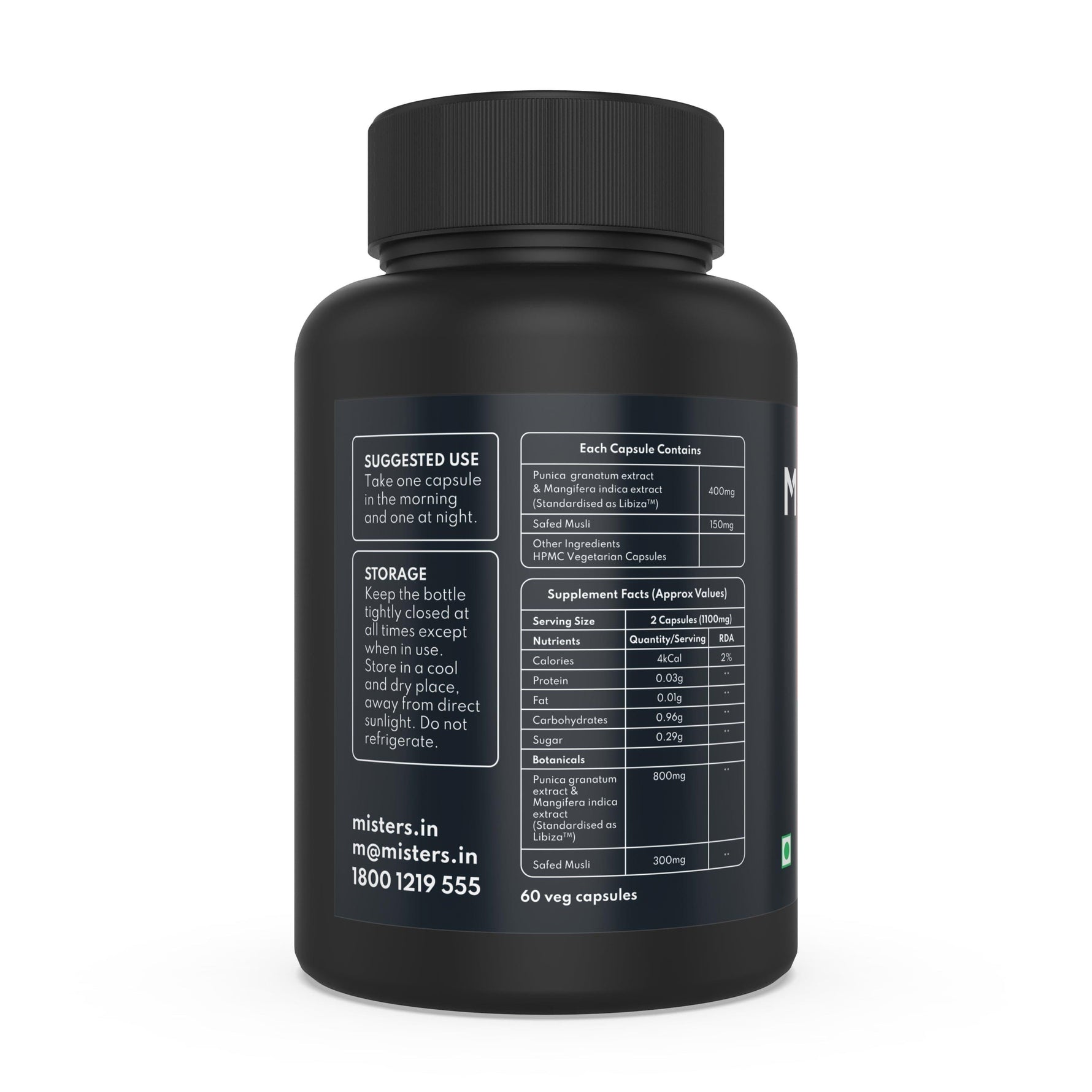 Misters Misters Bold for men | Men’s Wellness Supplement | 60 Capsules