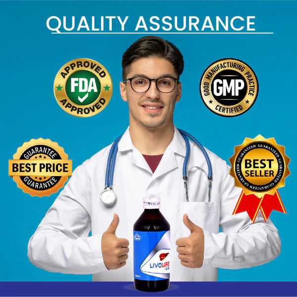 Cipzer Livo Life-DS - 500 ML | Herbal Liver Tonic for Jaundice, Fatty Liver, Detox, Digestion & Immunity