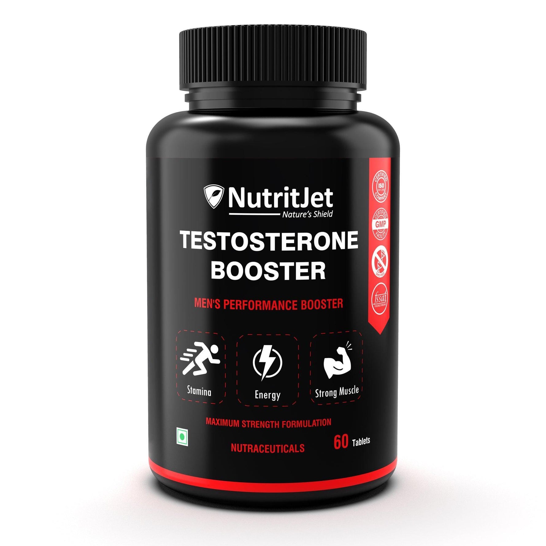NutritJet Testosterone Booster Tablet - 60 Tablets