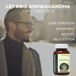 ZEROHARM Ashwagandha + Probiotics for Stress, Anxiety Relief, Nutrient Absorption and Digestive Health for Men & Women - 60 Capsules