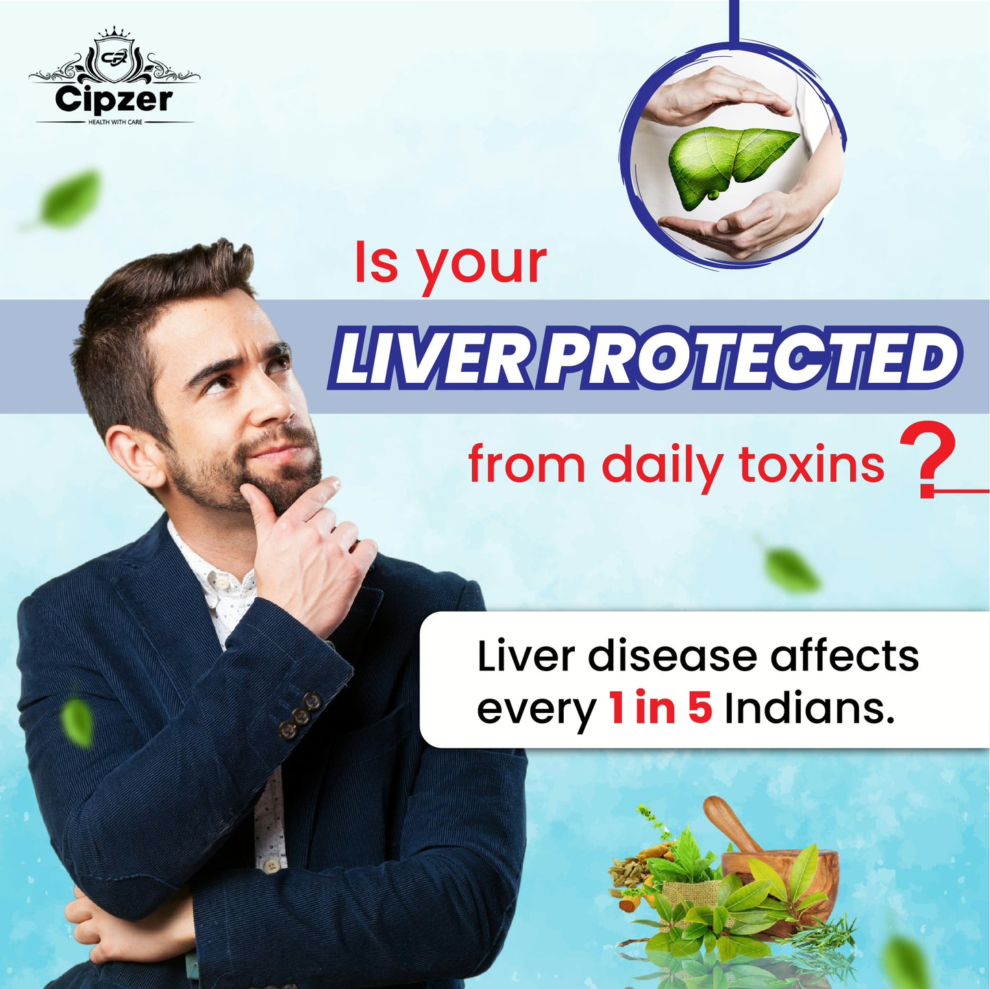 Cipzer Livo Life-DS - 500 ML | Herbal Liver Tonic for Jaundice, Fatty Liver, Detox, Digestion & Immunity