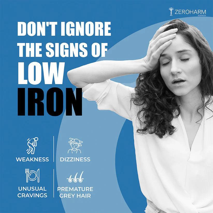Zeroharm Sciences Iron with Zinc and Folic Acid Tablet
