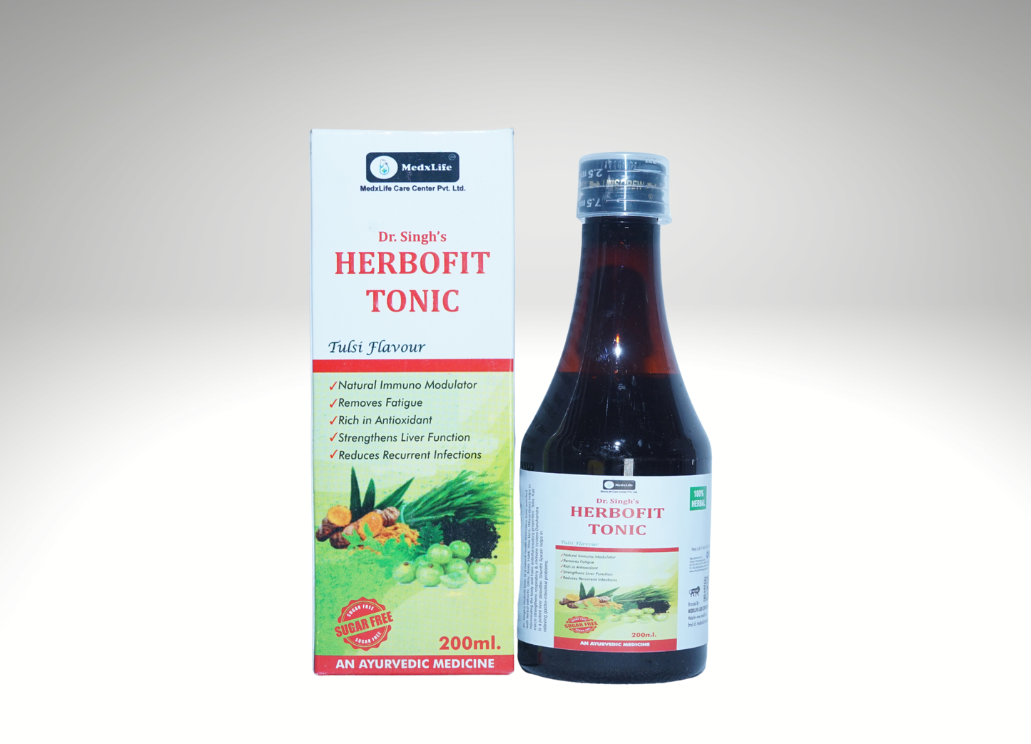 Dr. Singh’s Herbofit Tonic (Tulsi Flavour) - 200ml