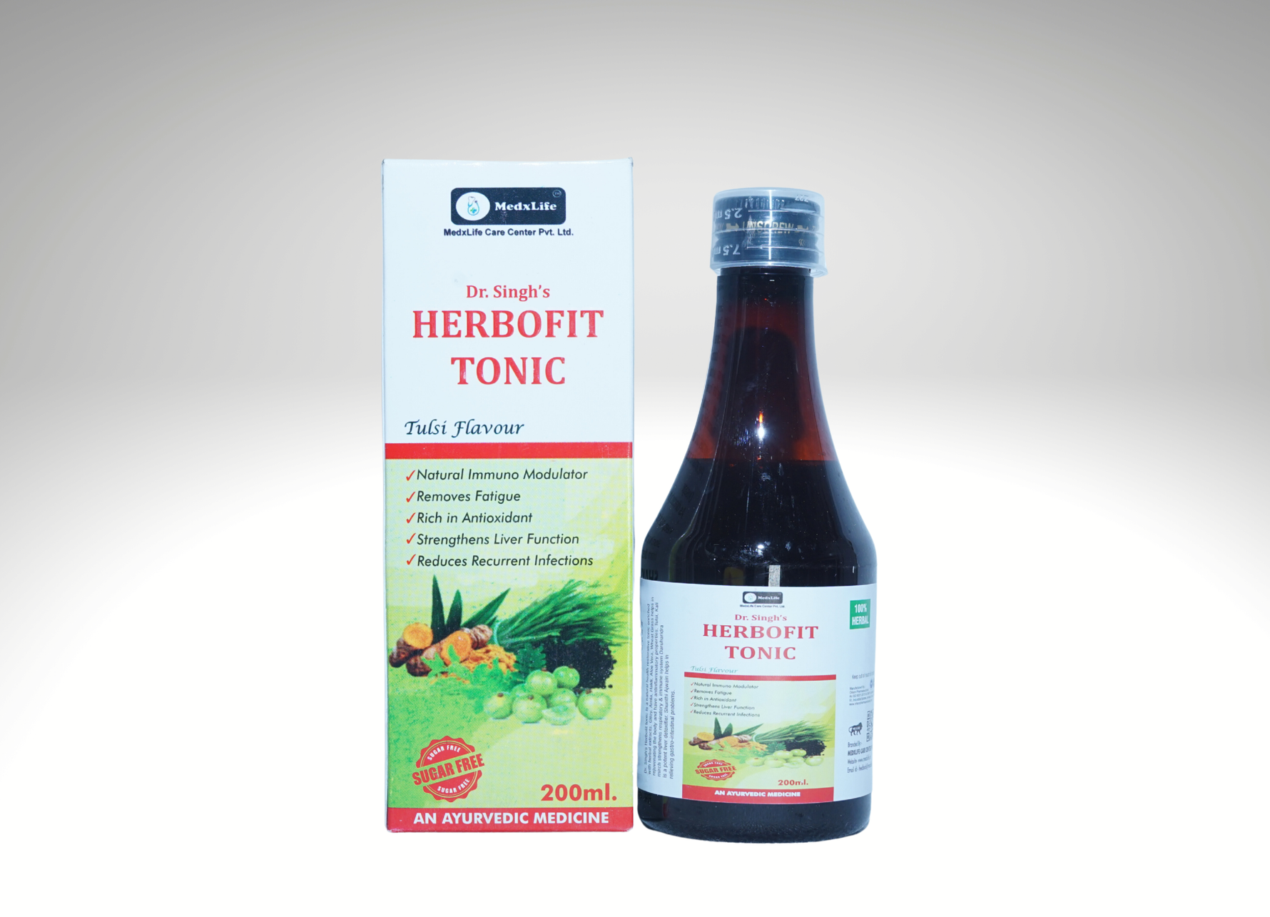 Dr. Singh’s Herbofit Tonic (Tulsi Flavour) - 200ml