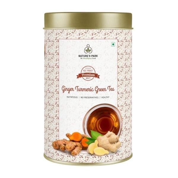 Nature's Park Ginger Turmeric Green Tea - 100gm