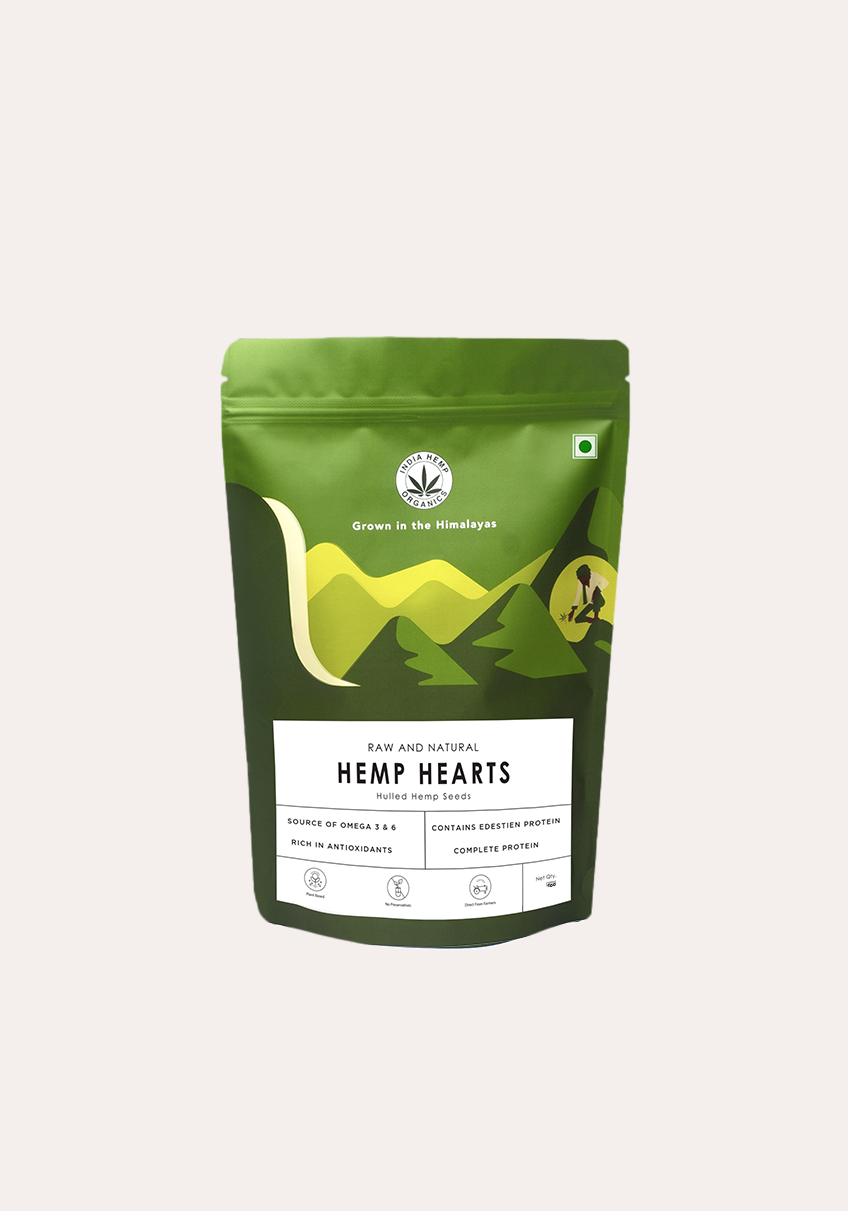 India Hemp Organics Hemp Hearts - 100grams
