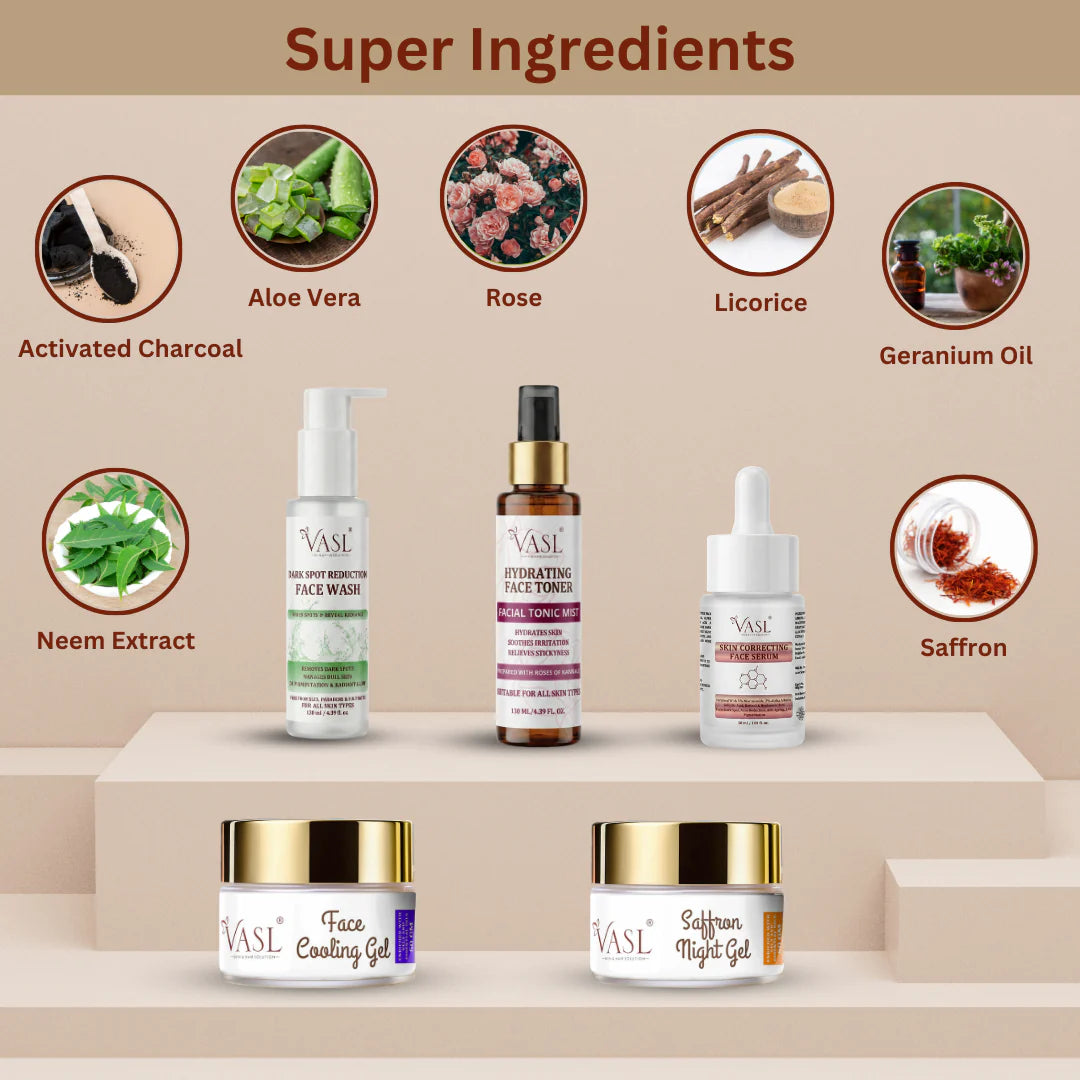 VASL Oily Skin Combo - Sebum Control & Pore Refining Skincare Kit