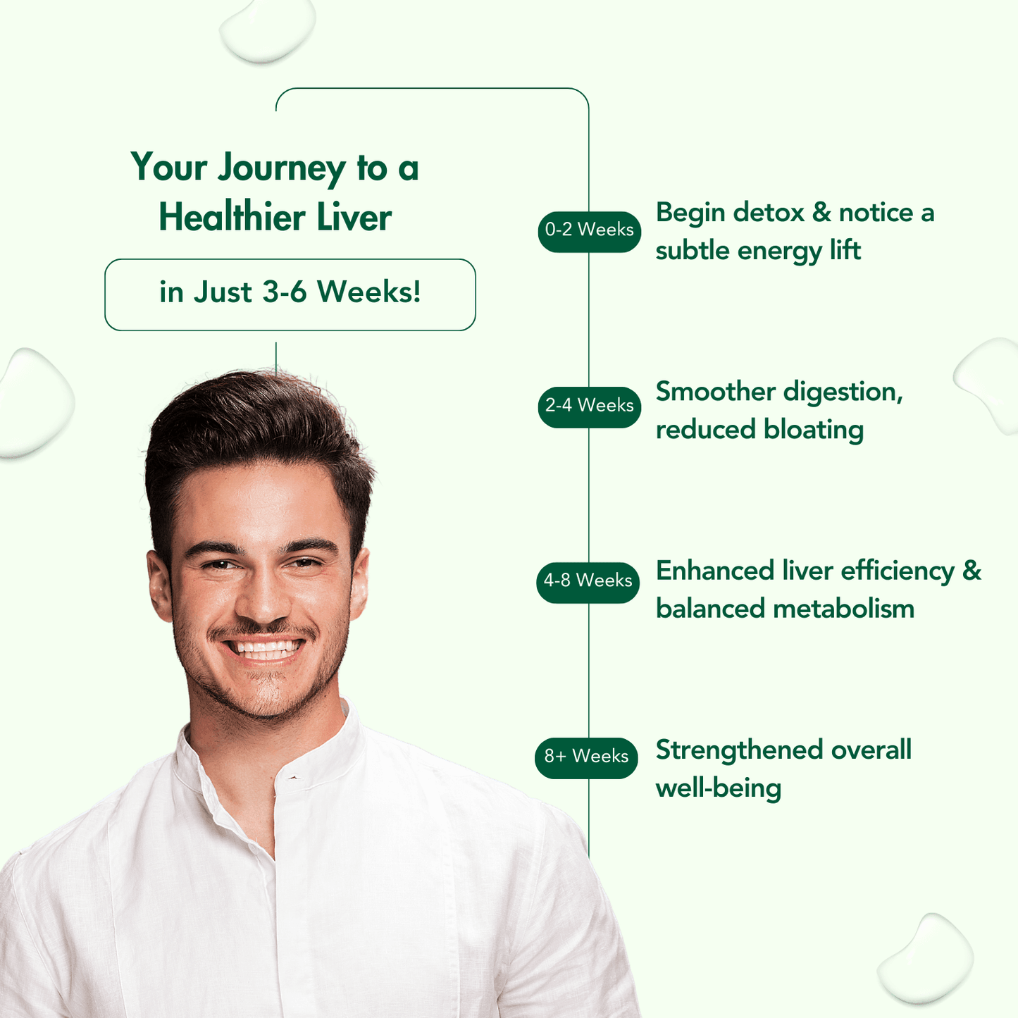 Wishnew Wellness Liver Care Detoxifying Liver Support with NAC, Milk Thistle & Curmate95 Pellets in Capsule | 60 Vegetarian Capsules