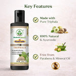 Bhudevam Naturals Khadi Triphla Hair Oil – Improves Hair Strength, Shine & Texture-210ML