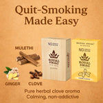Royal Swag Herbal Cigarettes Ginger & Clove - Tobacco & Nicotine Free (Pack of 20)