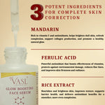 VASL Glow Boosting Face Serum - Brightening Mandarin & Ferulic Acid, 30ml