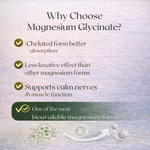 Pure Nutrition Magnesium Glycinate 550mg – 60 Tablets | Relaxation & Muscle Support
