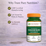 Pure Nutrition Magnesium Glycinate 550mg – 60 Tablets | Relaxation & Muscle Support