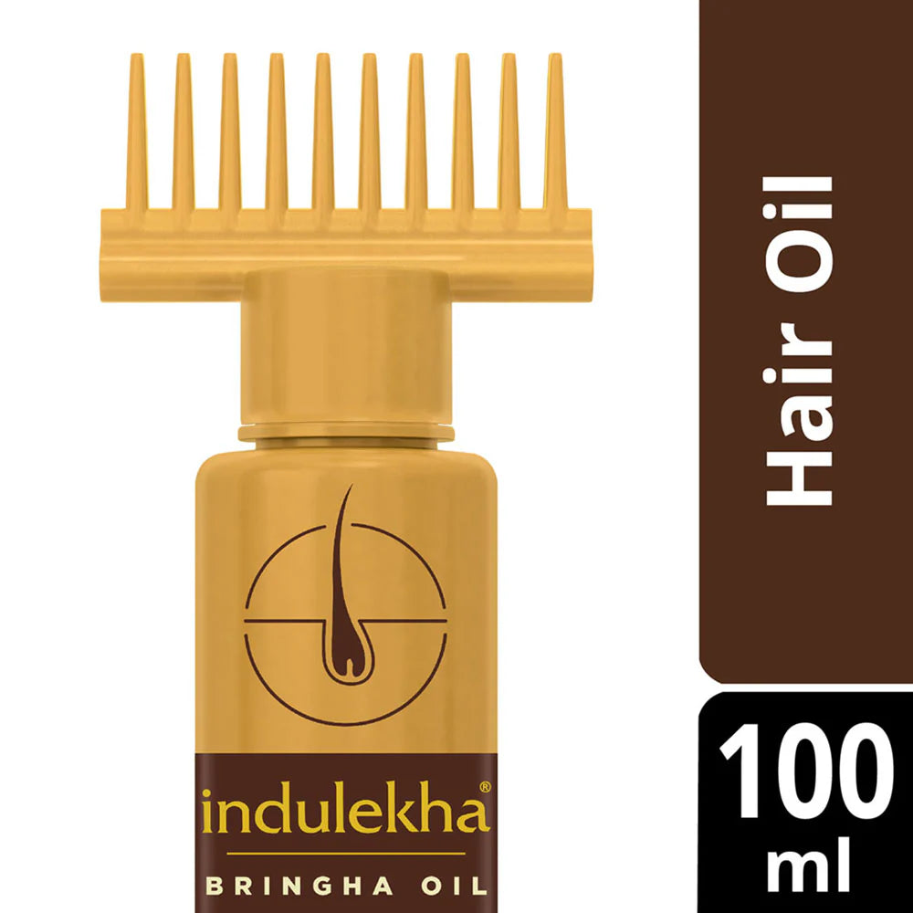 Indulekha Bringha Hair Oil Reduces Hair Fall and Grows New Hair Oil - 100ml