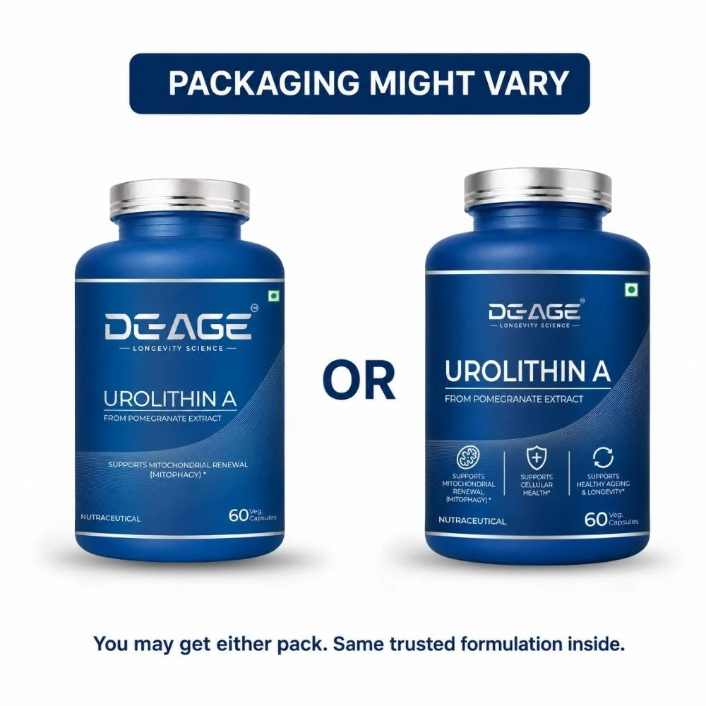 De-Age Urolithin A 60 Capsules | Mitochondrial & Cellular Health Support Supplement