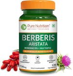 Pure Nutrition Berberis Aristata with Berberine 95% + Milk Thistle (120 Capsules)