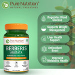 Pure Nutrition Berberis Aristata with Berberine 95% + Milk Thistle (120 Capsules)