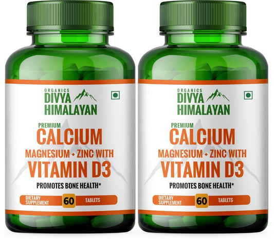 Divya Himalayan Premium Calcium Tablet - 60 Tablets (Pack of 2)