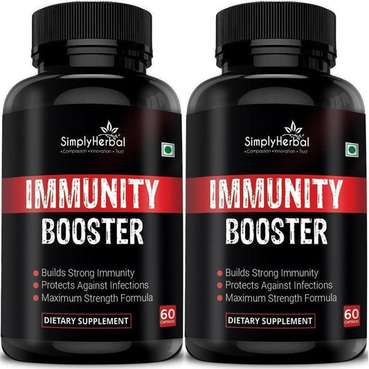 Simply Herbal Immunity Booster Capsule - 60 Capsules (Pack of 2)
