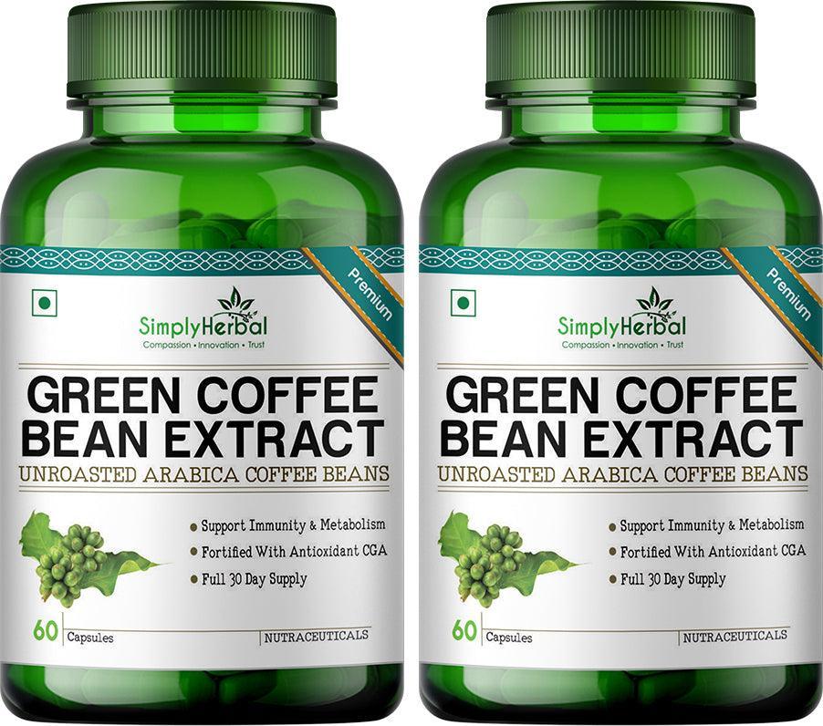 Simply Herbal Green Coffee Bean Extract 800mg Capsule - 60 Capsules ...