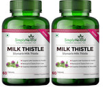 Simply Herbal Milk Thistle Capsule Liver Detox Supplement - Enriched With Powerful Antioxidants Promotes Healthy Liver Function for Men & Women- 60 Capsules