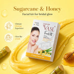 VASL Anti Ageing Sugarcane Honey Facial Kit 2in1 - Skin Tightening Facial Kit
