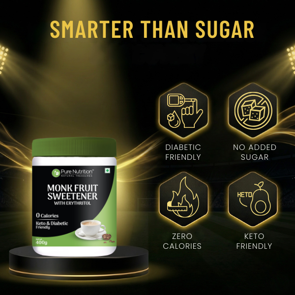 Pure Nutrition Monk Fruit Sweeteners 400 gms Zero Calorie Sweeteners