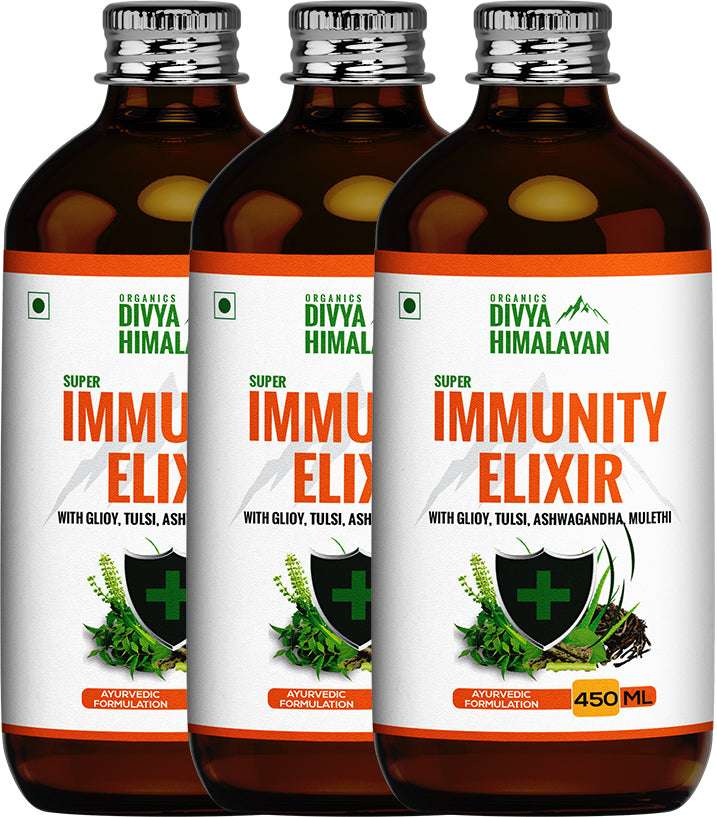 Divya Himalayan Super Immunity Elixir - 450ml Elixir (Pack of 2 & 3)