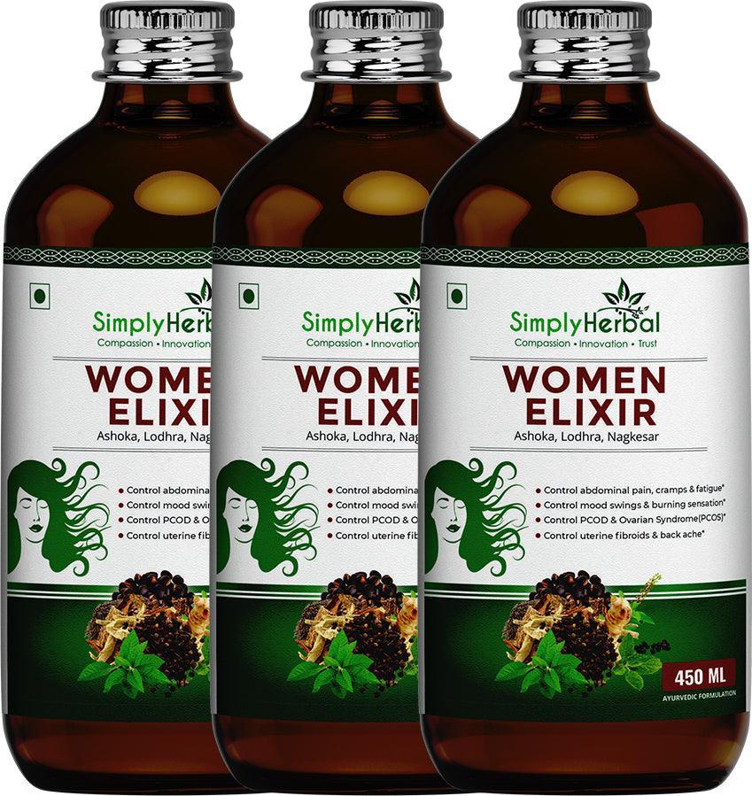 Simply Herbal Super Women Elixir -450 Elixir (Pack of 2 & 3)