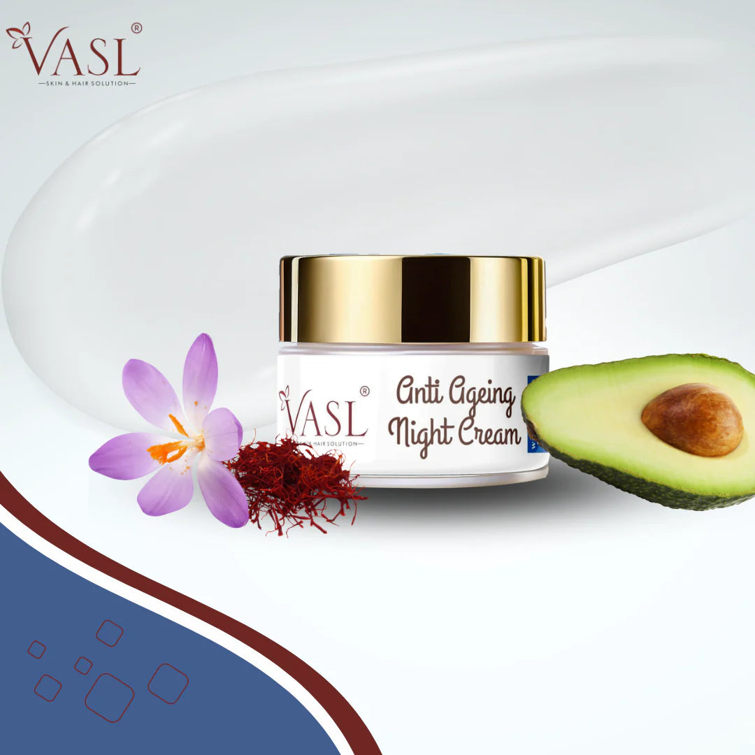 VASL Anti-Ageing Night Cream - Overnight Wrinkle Repair & Glowing Skin Balms