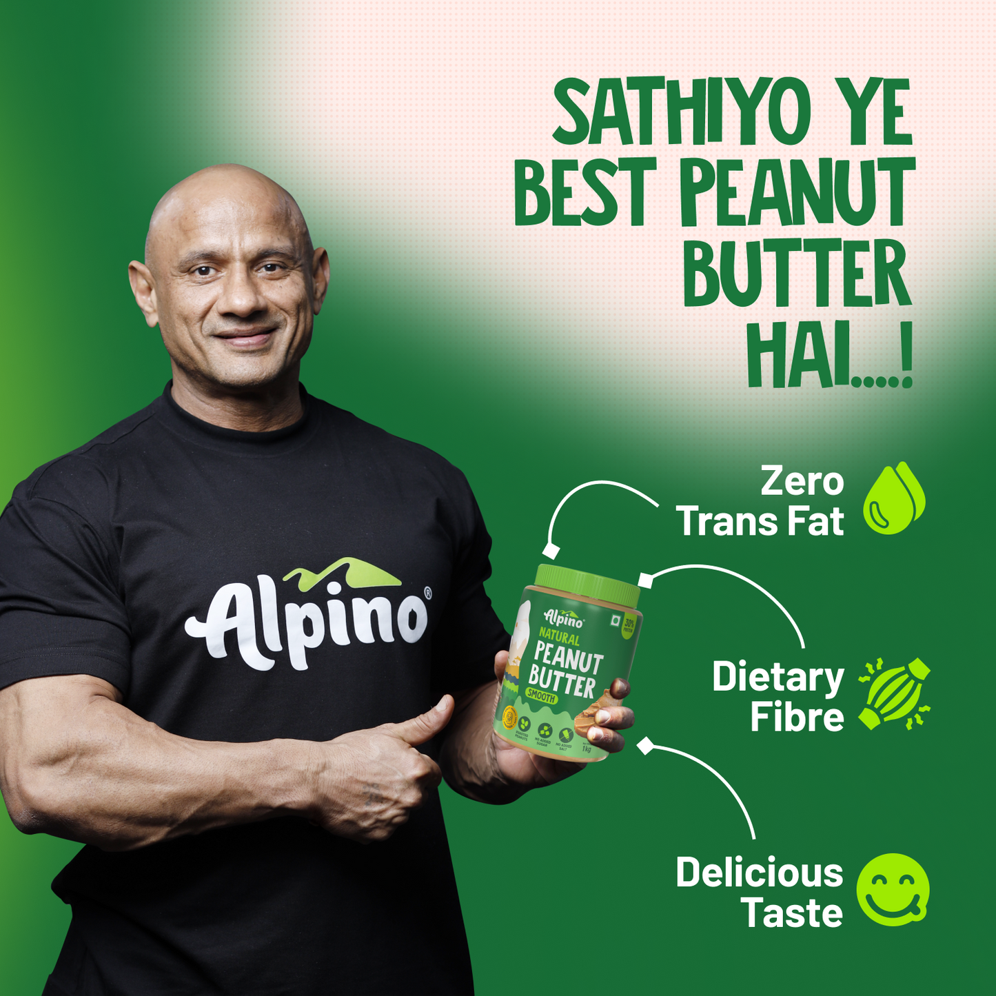 Alpino Natural Smooth Peanut Butter