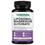 Vitalmins Liposomal Magnesium Glycinate Capsules | Maximum Bioavailability for Deep Sleep, Muscle Recovery & Stress Relief – 60 Capsules