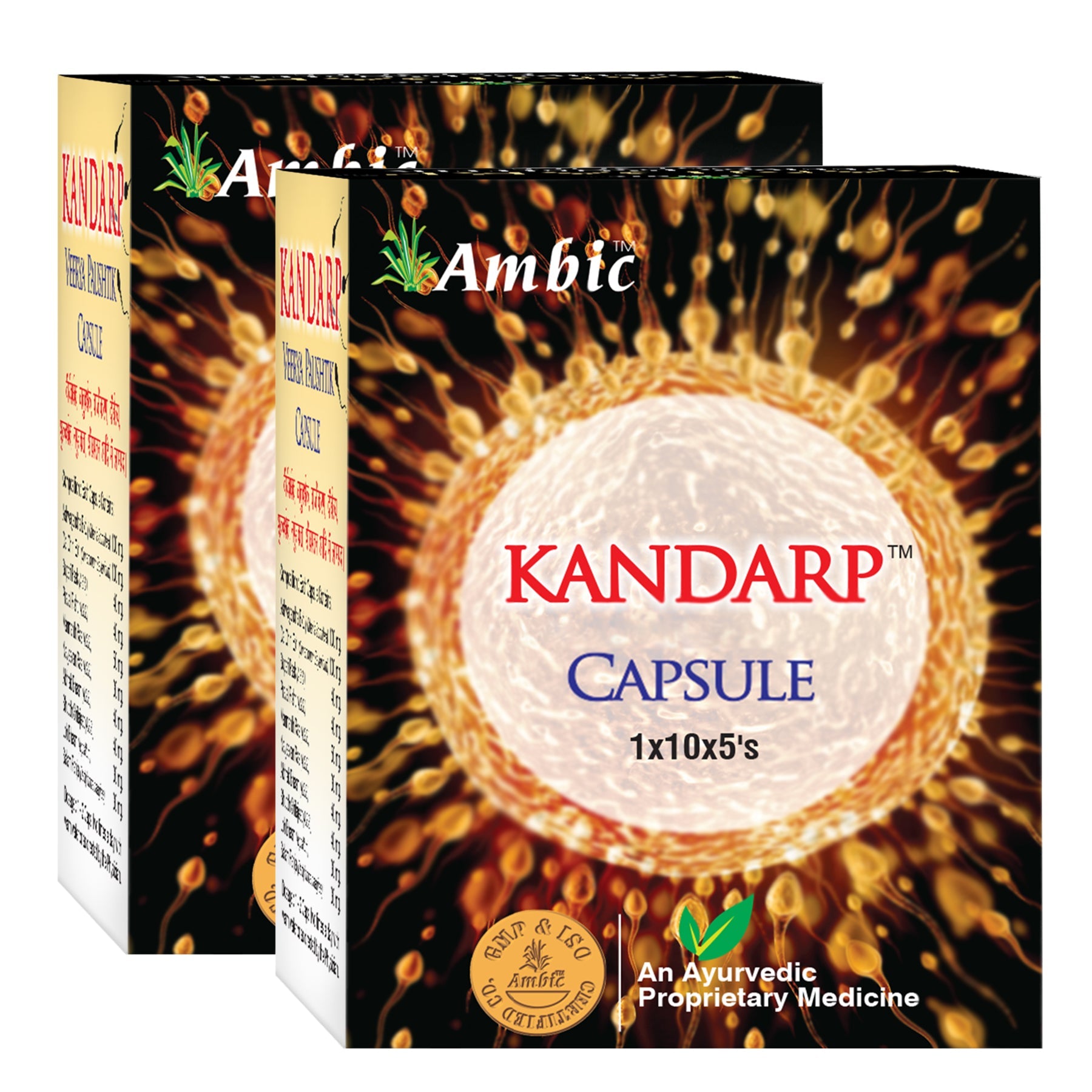 AMBIC Kandarp Capsule for Strength & Stamina | Natural Testosterone Booster for Men