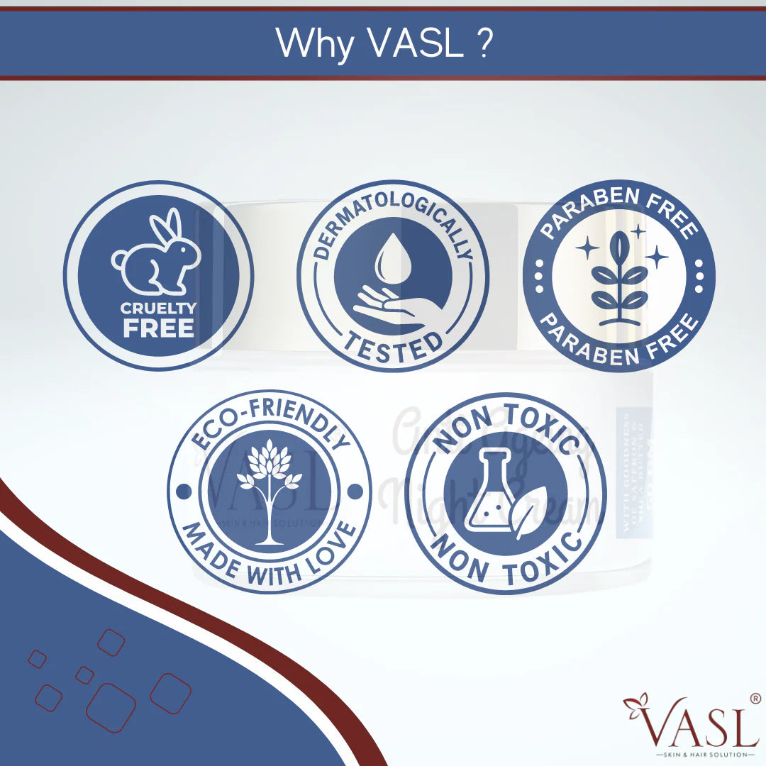 VASL Anti-Ageing Night Cream - Overnight Wrinkle Repair & Glowing Skin Balms