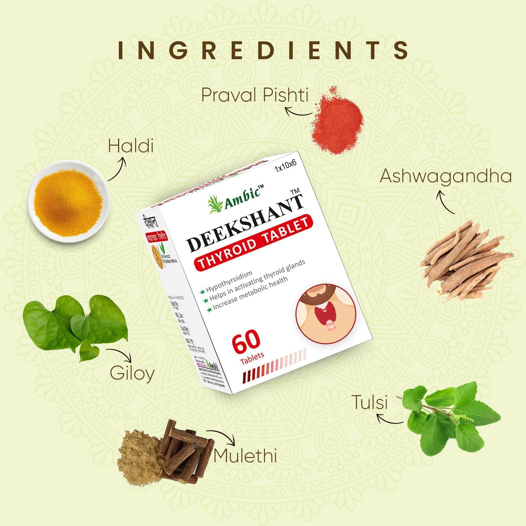 Ambic Deekshant Thyroid Tablet (60 Each)
