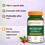 Pure Nutrition Rosehip Extract 500mg - 60 Capsules