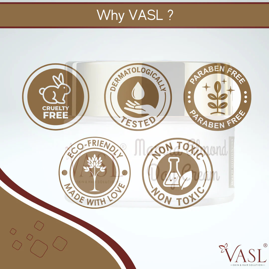 VASL Mamra Almond Day Cream - Deep Moisturizing & Radiance Face Cream