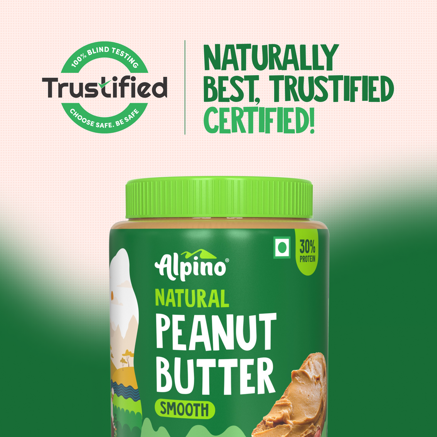 Alpino Natural Smooth Peanut Butter