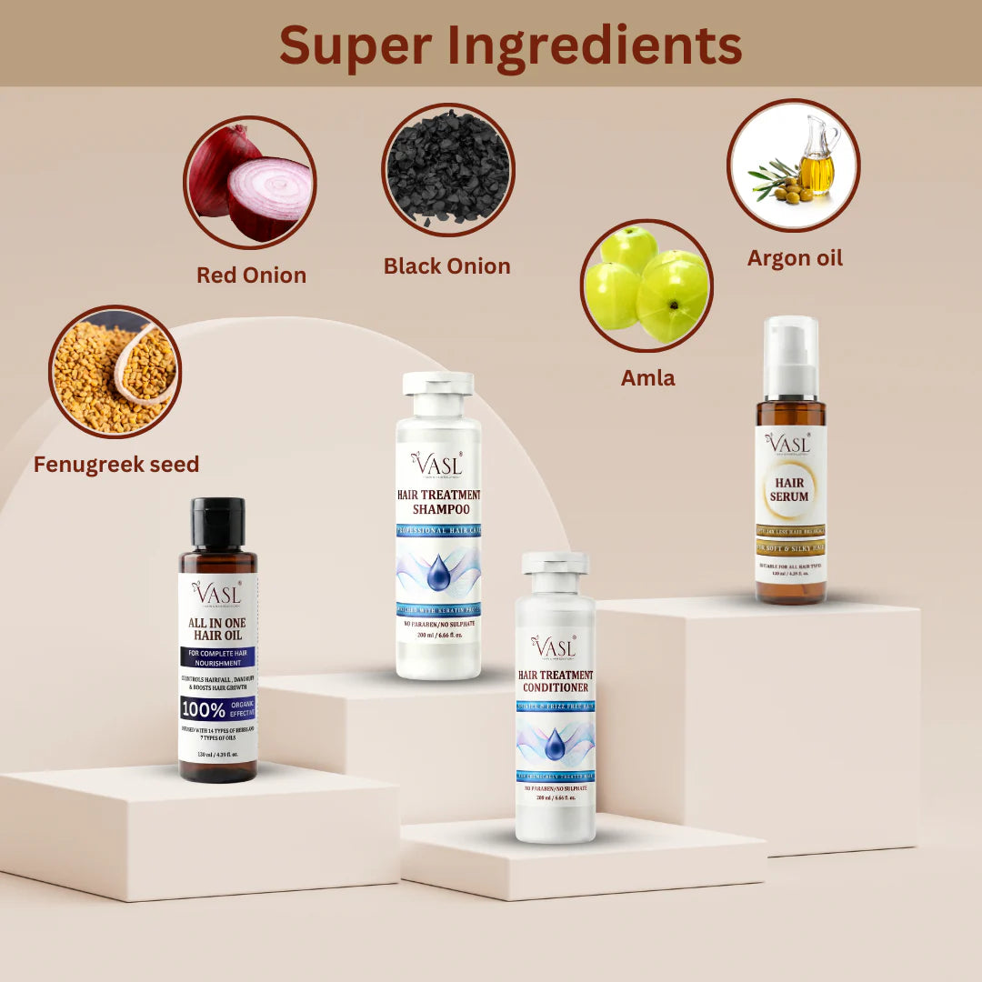 VASL Dry Hair Combo - Intensive Moisture & Frizz Control Hair Repair Kit