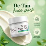 VASL De-Tan Face Pack - Brightening Tan Removal Mask for Glowing Skin, 200g