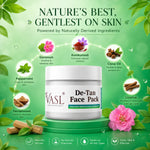 VASL De-Tan Face Pack - Brightening Tan Removal Mask for Glowing Skin, 200g
