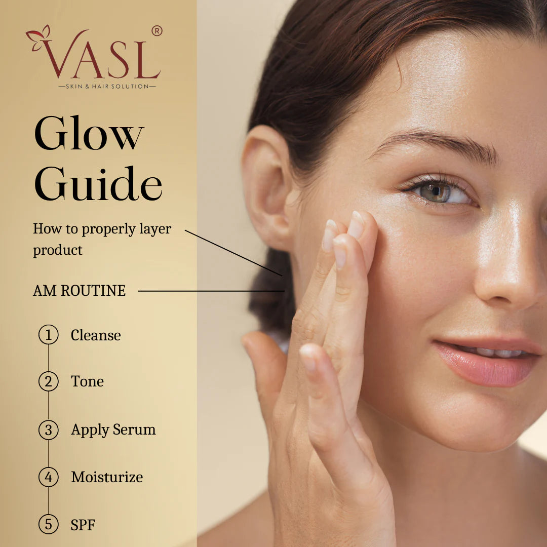 VASL Glow Boosting Face Serum - Brightening Mandarin & Ferulic Acid, 30ml